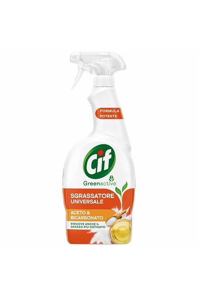 Cif Mega Pack 12x Cif with Vinegar and Bicarbonate, Universal Degreaser Spray, 650 ml