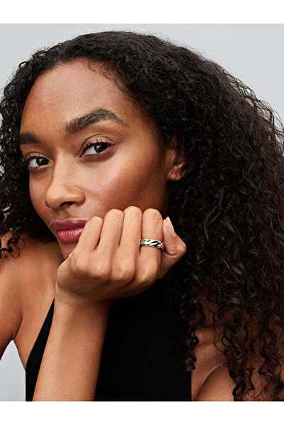 Pandora Dalgalı Geniş Şerit Yüzük
