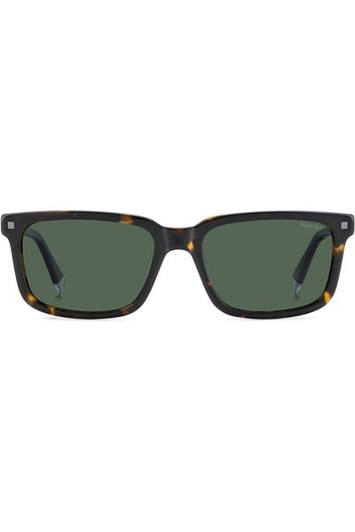 Polaroid Polarized Sunglasses Men Polaroid PLD 4174/S/X 086/UC, Plastic, Havana, 55 mm