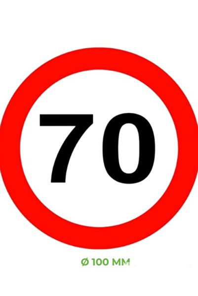opersan ملصق حد السرعة 70 كم (قطر 100 مم)