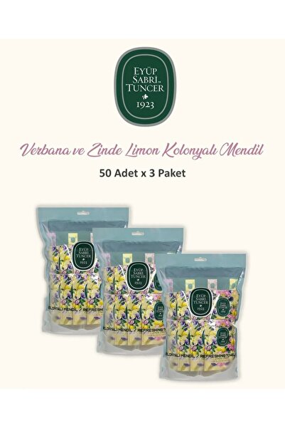 Eyüp Sabri Tuncer EYÜP SABRİ TUNCER VERBENA ZİNDE LİMON 3 PAKET ISLAK MENDİL ...