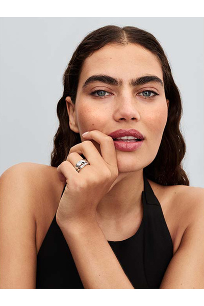 Pandora Kıvrımlı Çift Yüzük