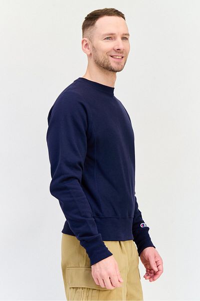 Champion Men Sportswear Fit Long Sleeve Outdoor Sweatshirts, Navy