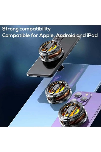 Asfal Magsafe Compatible Phone Cooler Game Accelerator Phone Cooler Fan 4.6-6.6 Inch Compatible