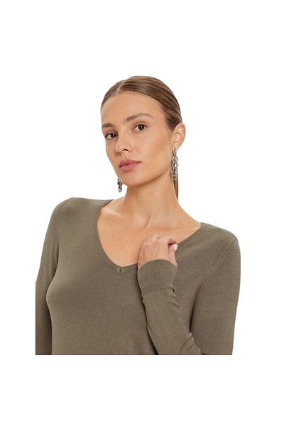 ONLY Women's V-Neck Knitwear Sweater 15333990