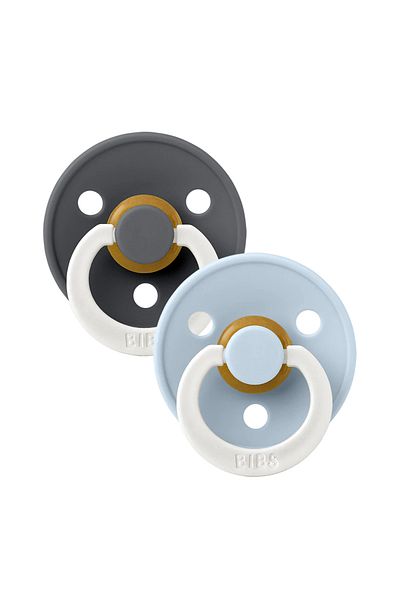 Bibs Gray and blue pacifier from 0-6 months (feature of writing your child's name)