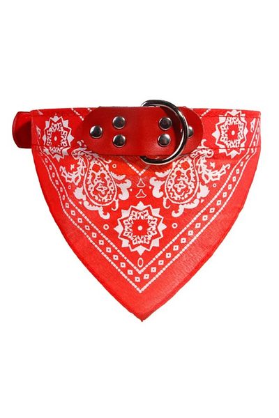 OEM Dog and Cat Collar with Bandana, Scarf, 39 X 1.5 Cm, ​​Bell, Red