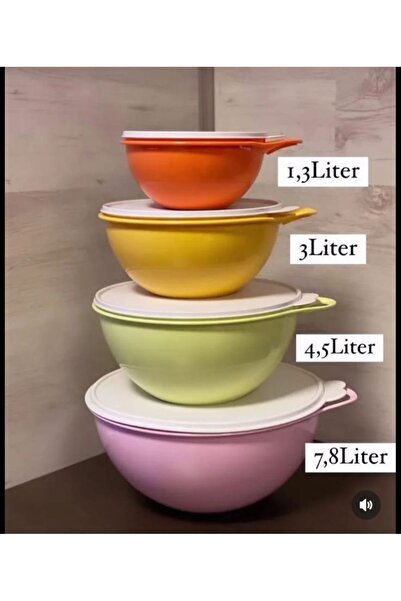 Tupperware Miksim Set 4 Parça.