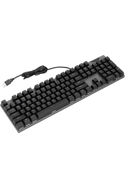 rexa Mechanical Gaming Keyboard, Ergonomic USB Keyboard Black