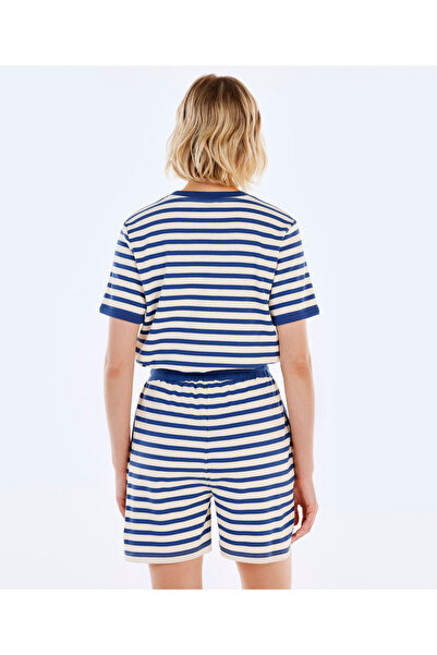 Yargıcı Beli Lastikli Cepli Şort