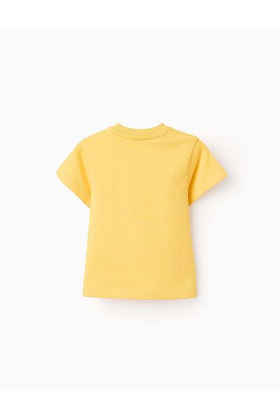 Ziddy Pack of 2 Cotton T-shirts for Baby Boys 'Sundream', Grey/Yellow