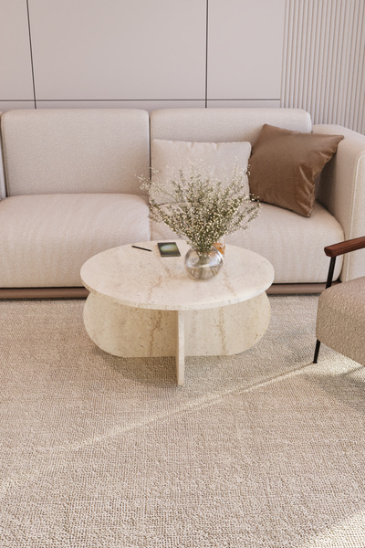 POFİTTO OVELA ORTA SEHPA TRAVARTEN DESENLİ