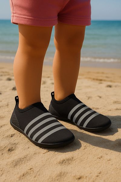 Walter White Black Gray Children's Sea and Beach Shoes, Pool Shoes