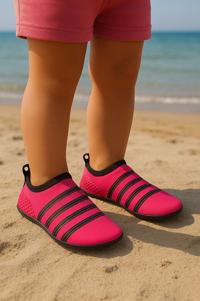 Walter White Pink Black Children's Sea and Beach Shoes, Pool Shoes