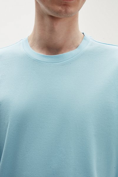 Tween Slim Fit Turkuaz %100 Pamuklu T-Shirt