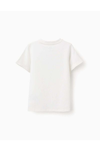 Ziddy Cotton T-shirt for Boys 'Nature', White