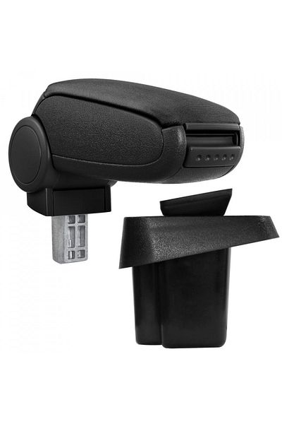 CED AUTO TRADE Car armrest Suzuki SX4 2006-2013, black, imitation leather