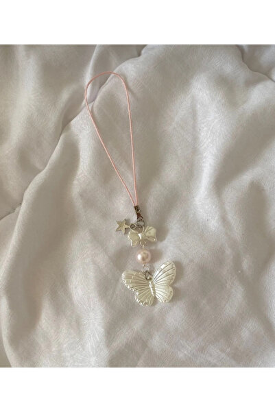 bettymettys Küçük İncili Fiyonklu Kelebek y2k Fairycore Coquette Telefon Char...