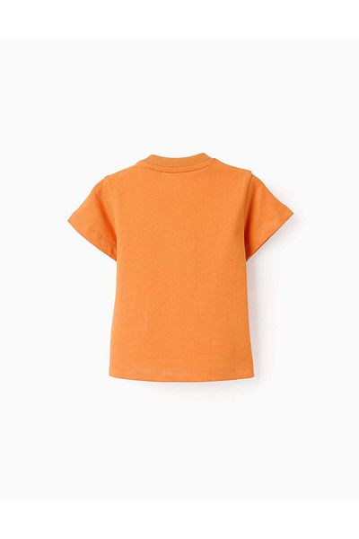 Ziddy Pack of 2 Cotton T-shirts for Baby Boys 'Sea Friends', Blue/Orange