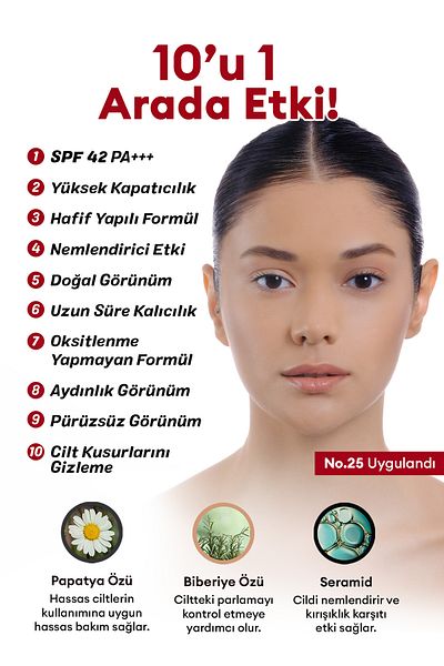 Missha كريم بي بي متعدد الوظائف M Perfect Cover مع تغطية مثالية Ex SPF42/PA+++ رقم 25 (20 مل)