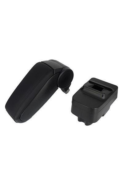 CED AUTO TRADE Car armrest Skoda Fabia II 2007-2014, black, eco-leather