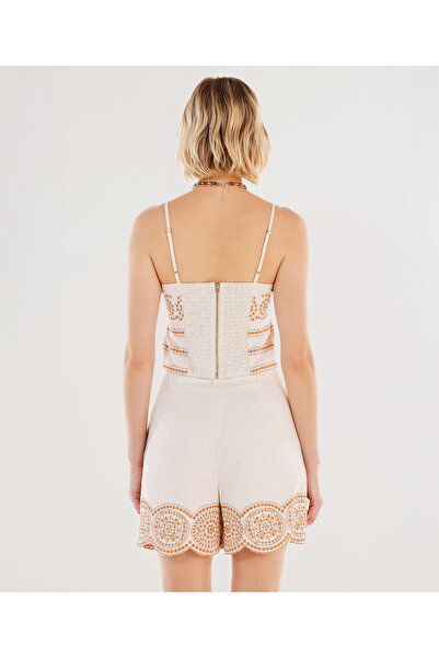 Yargıcı Paçası Detaylı Bermuda