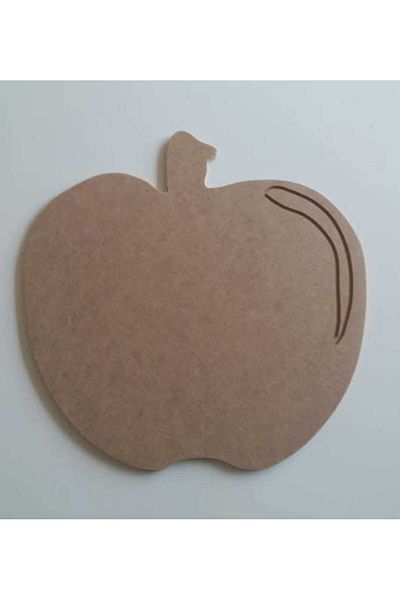 Vuslat Hediyelik Wooden Apple Plate Wooden Presentation Holder Paintable Decoration Product Hobby Painting 30 cm