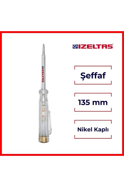 İzeltaş İzeltaş Control Pen, 135 Mm, Electric Current Test, Safe and Sensitive