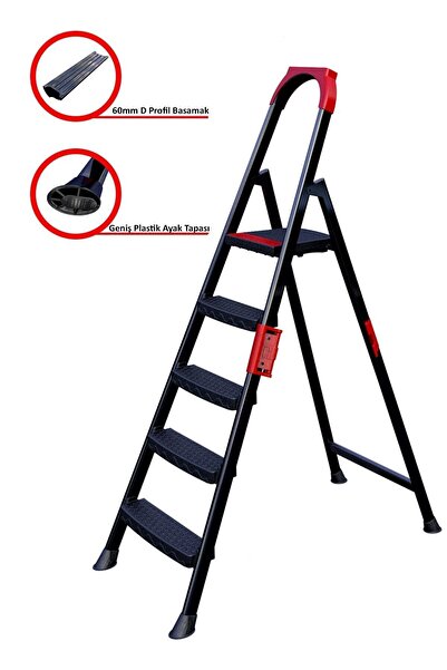ERTEKPA Anka Plus 4+1 Basamaklı Metal Merdiven