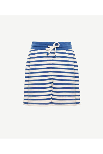 Yargıcı Beli Lastikli Cepli Şort