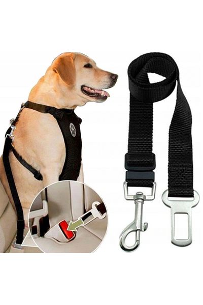 OEM Car Seat Belt Leash, For Dogs And Cats, 80 Cm, Black