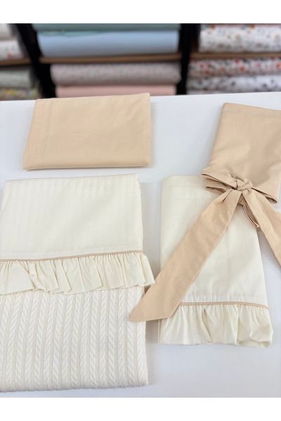 GAYE EV TEKSTİLİ Baby Pique Set 100% Cotton Oeko-Tex Certified