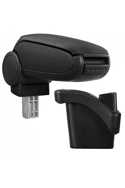 CED AUTO TRADE Car armrest Renault Megane II 2002-2008, black, imitation leather