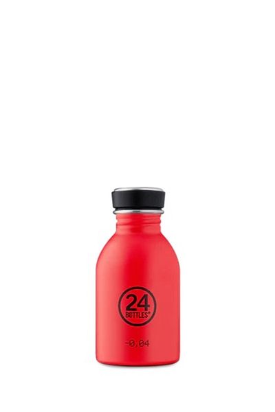 24Bottles Urban Hot Red Non-Thermal Water Bottle - 250ml