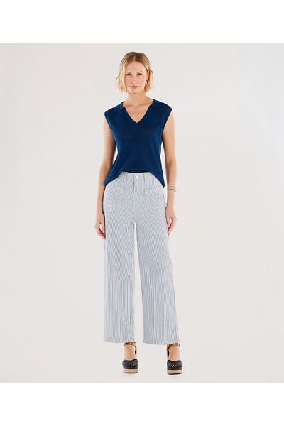 Yargıcı Pantaloni din denim cu talie normală, cu buzunare
