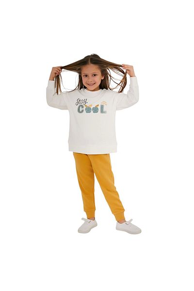 Rolypoly Stay Cool Dark Gray Girls' Tracksuit Set