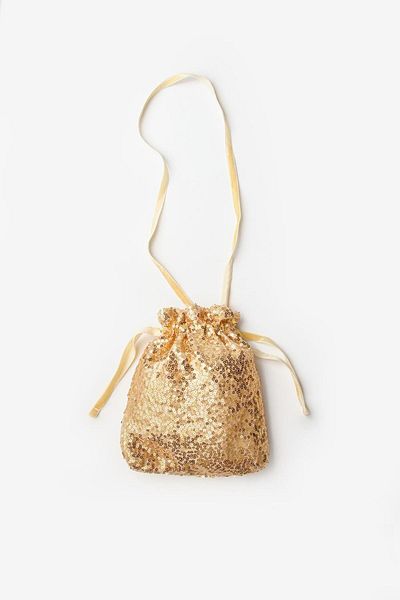 Le Mabelle Gold Sequined Girl's Bag