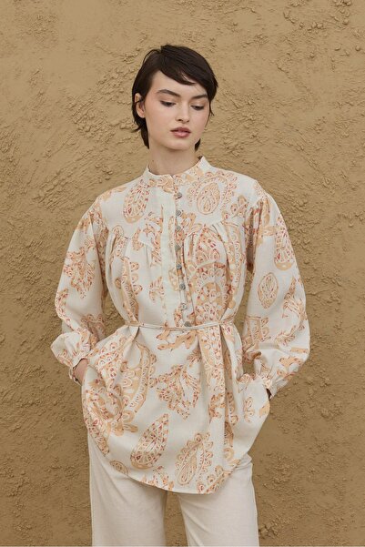 Fahhar Шаль з британським візерунком, жовта сорочка