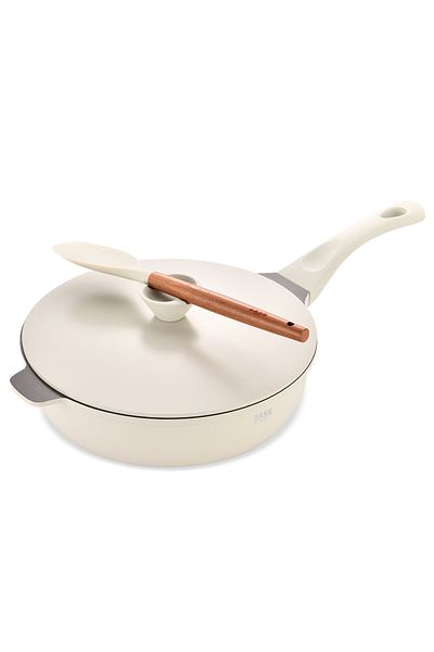 Zass 4-piece Gourmet Zg-acs 07 Aluminum Multifunctional Frying Pan, Non-stick, Ceramic Coating Cream