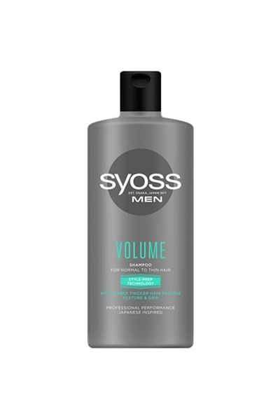 Syoss Men Volume Shampoo For Normal And Thin Hair, 440 ml
