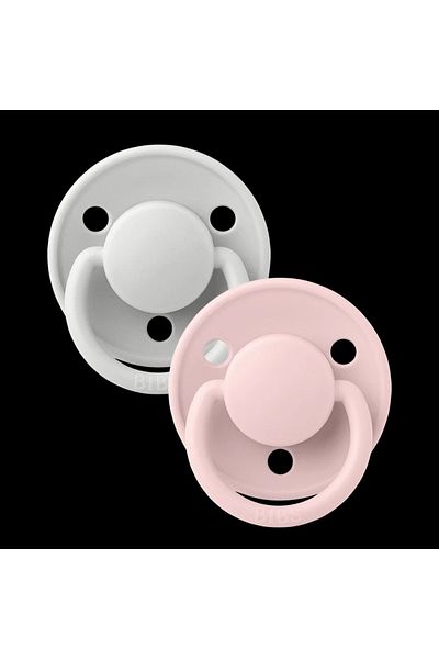 Bibs BIBS Silicone Pacifier Pink and Gray