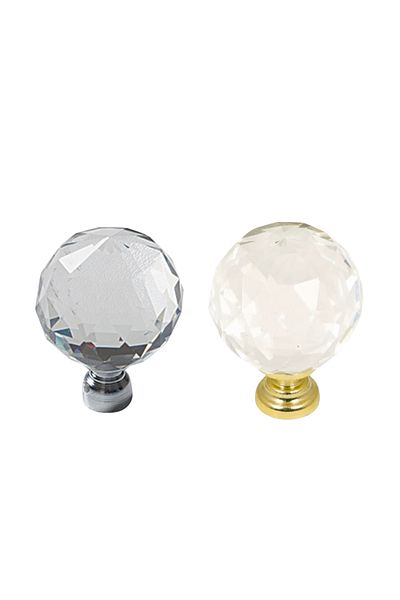 KOÇSAN Crystal 20 mm Diameter Single Hole Handle Luxury Country Kitchen Furniture Cabinet Drawer Handle