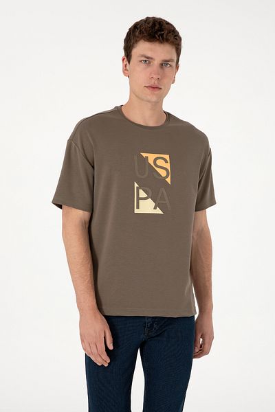 U.S. Polo Assn. تي شيرت مينز كومفورت فيت برقبة دائرية من فرو المنك 50299882-VR052