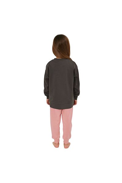 Rolypoly Dark Gray Girl's Tracksuit Set