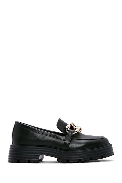 Derimod Pantofi pentru femei cu cataramă neagră pentru bărbați Penny Loafer, pantofi casual, pantofi de zi cu zi 23wfe402518