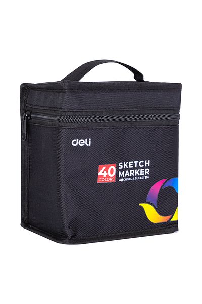 Deli Sketch Marker-40 Colors-double Side Or Drawing And Coloring