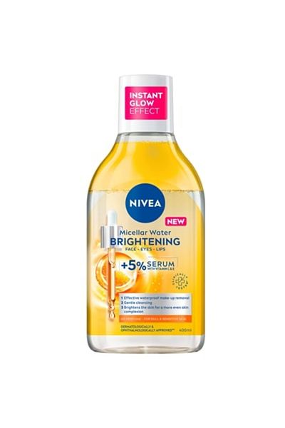 NIVEA Skin Glow Micellar Water, Infused With Illuminating Serum, 400 ml