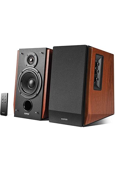 Edifier مكبرات صوت R1700BT Active 2.0 للرفوف، جهاز تحكم عن بعد، بلوتوث، 2XRCA، مخرج L