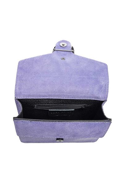Toro Nero Geantă de damă din piele naturală violet închis, Dalia, mică
