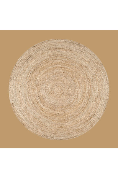 Bella Maison Naive Yuvarlak Halı Naturel (80x80 cm)